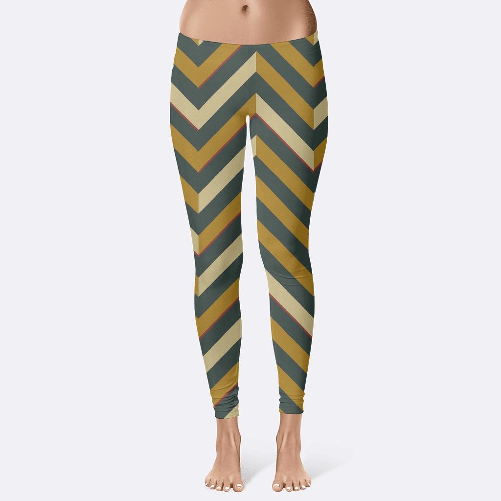 Stellar Drift Chevron Parquet comfortable yoga leggings