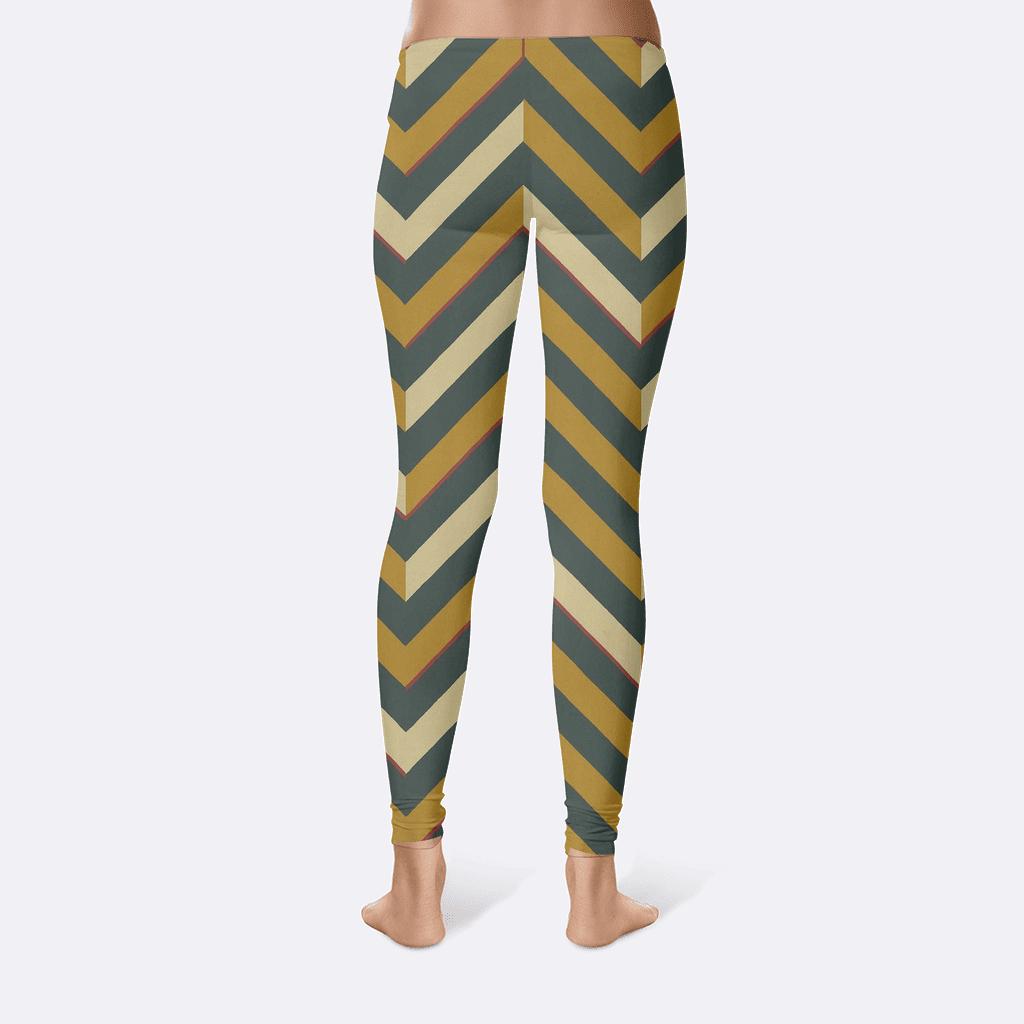 Stellar Drift Chevron Parquet comfortable yoga leggings