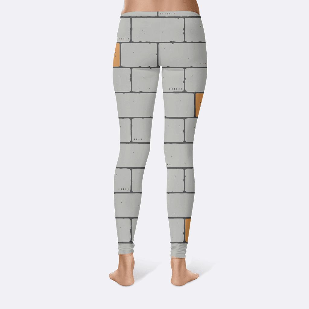 Asteroid Brick Offset Grid custom leggings
