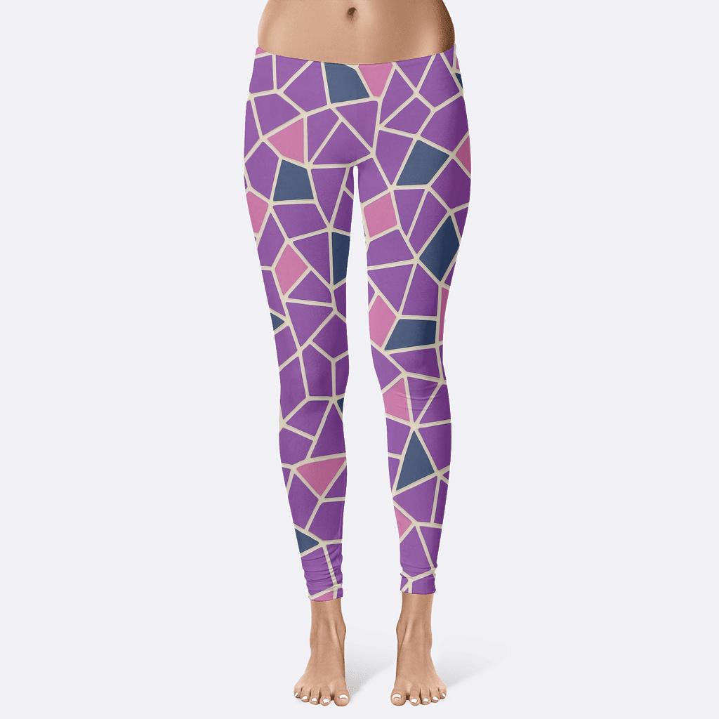 Supernova Shard Mosaic designer patterned leggings