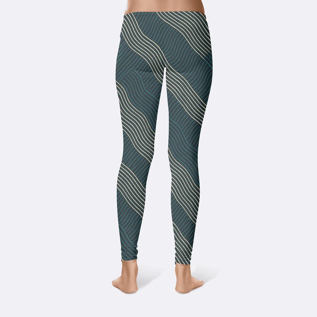 Moire Ribbon Interference trendy athletic leggings