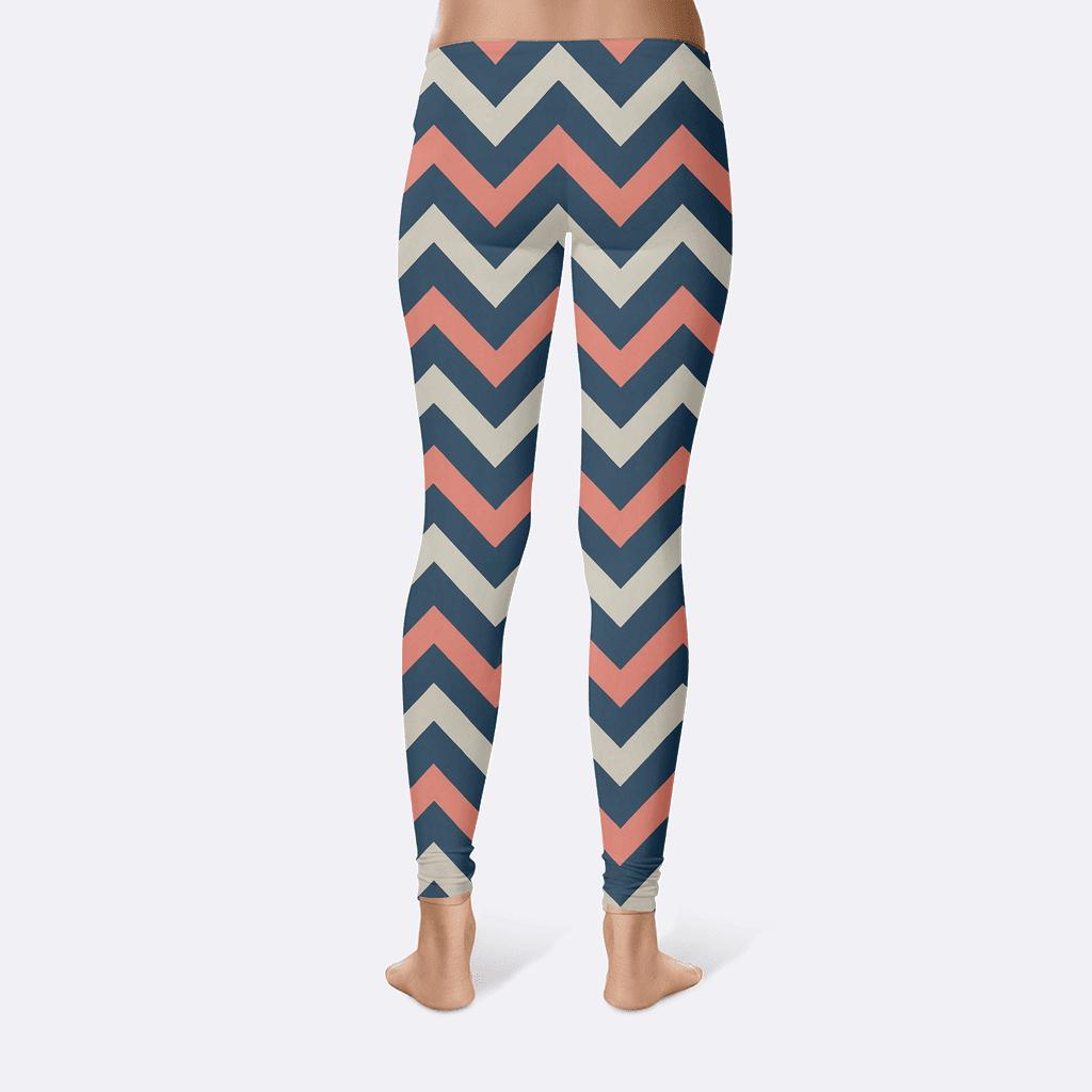 Recursive Chevron Switchback designer patterned leggings