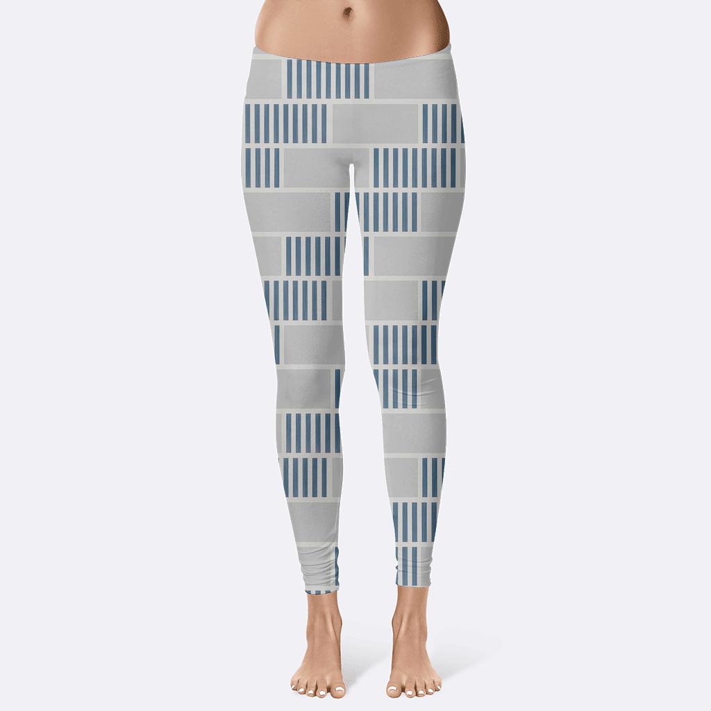 Offset Brick Lattice Flicker personalized print leggings