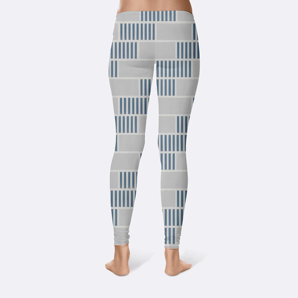 Offset Brick Lattice Flicker personalized print leggings