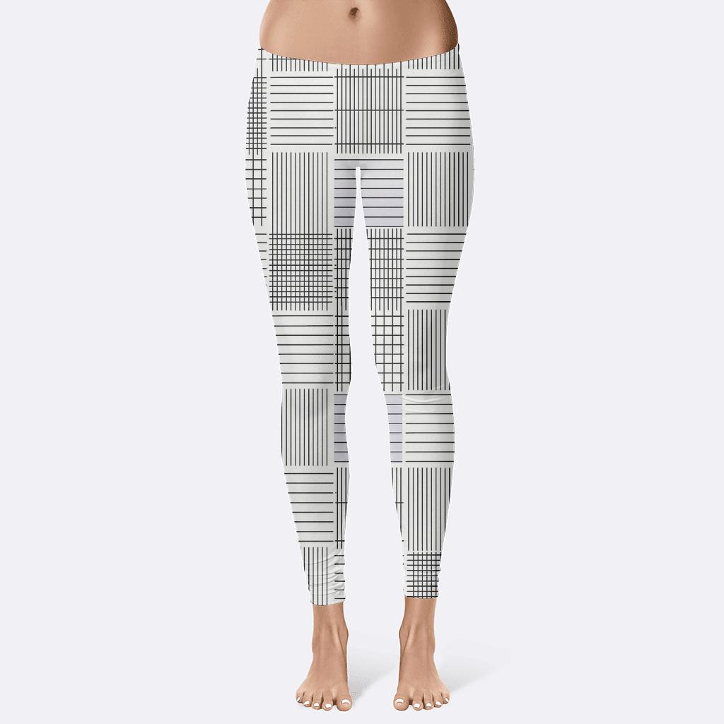 Orthogonal Crosshatch Switch unique fashion leggings