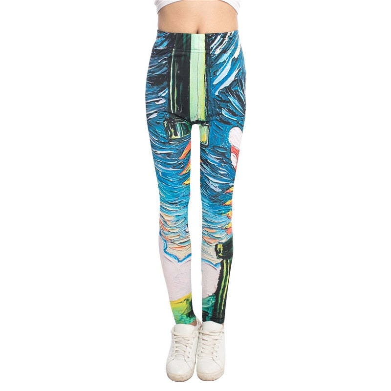3D Colorful Leggings-Legletic