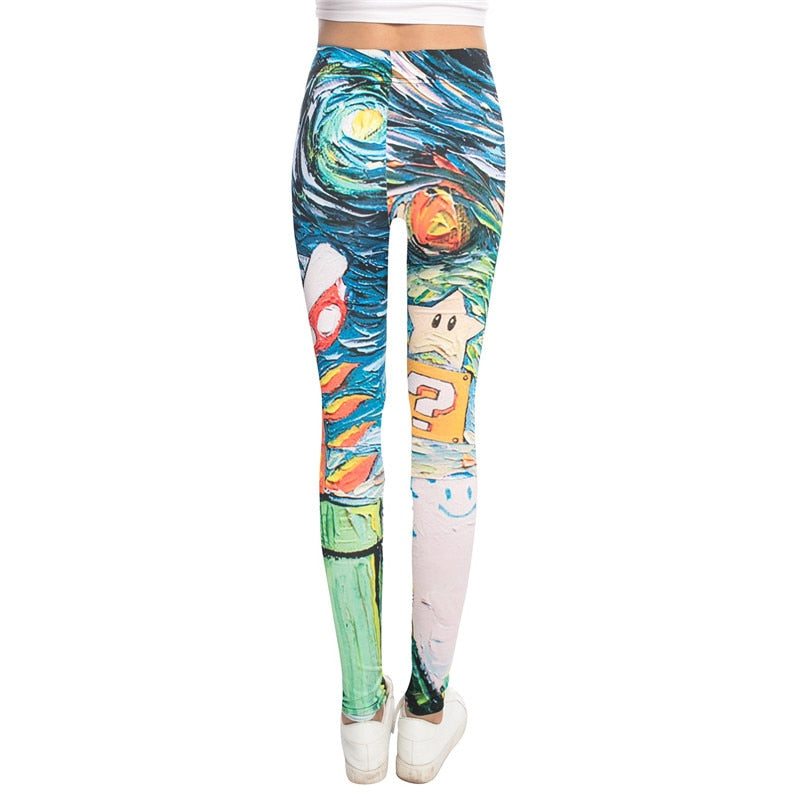3D Colorful Leggings-Legletic