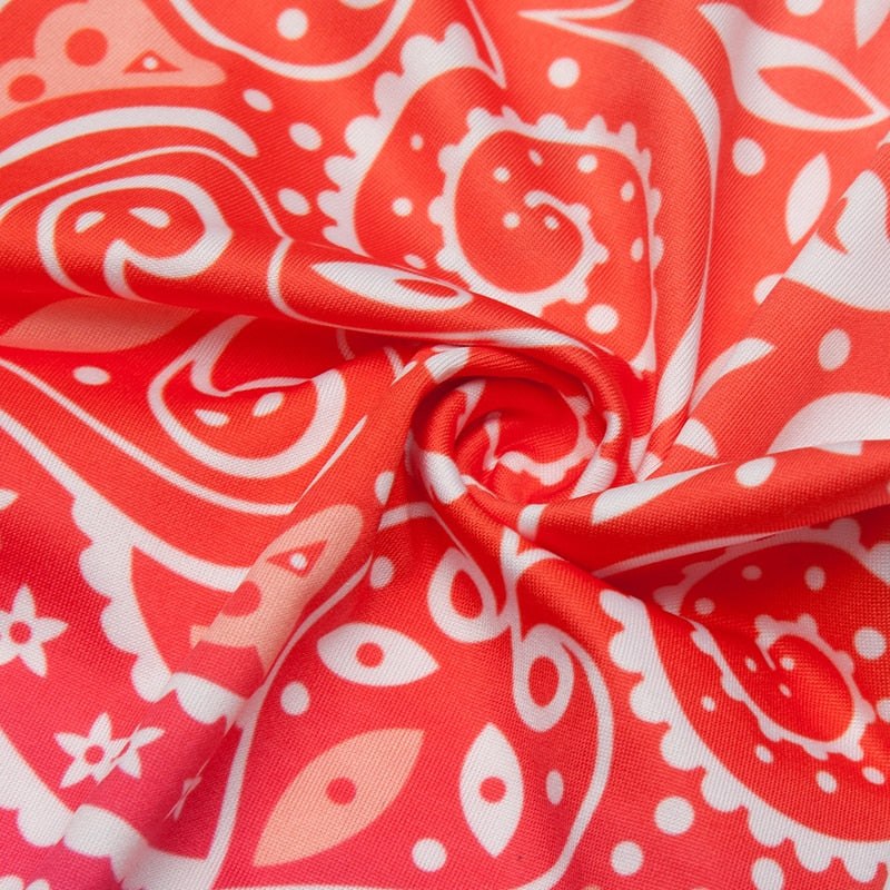 Orange Fashion Colorful Print Leggings-Legletic