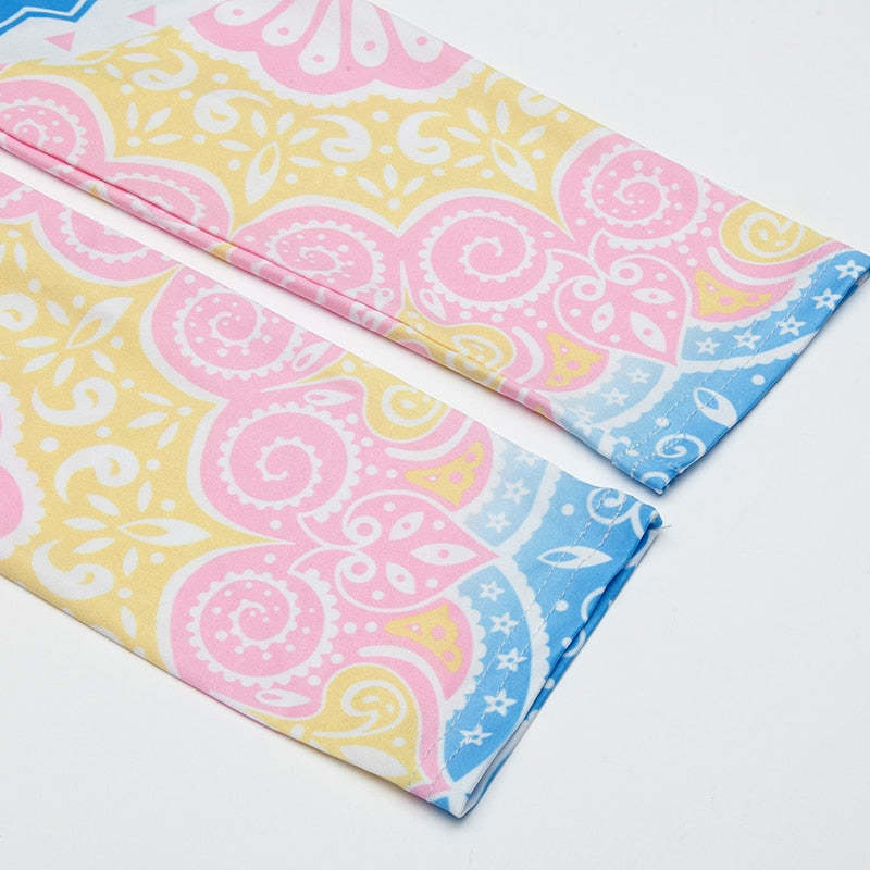 Mandala Fashion Colorful Print Leggings-Legletic