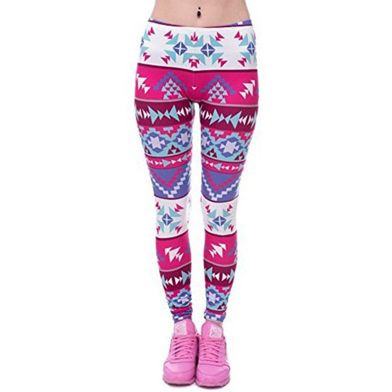 Ombre Colorful Print Leggings-Legletic
