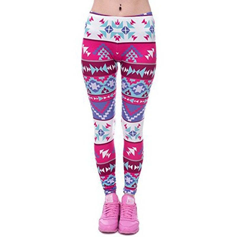 Ombre Colorful Print Leggings-Legletic