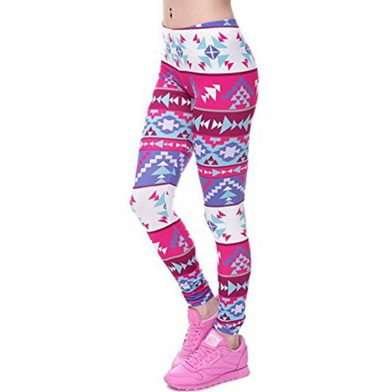 Ombre Colorful Print Leggings-Legletic
