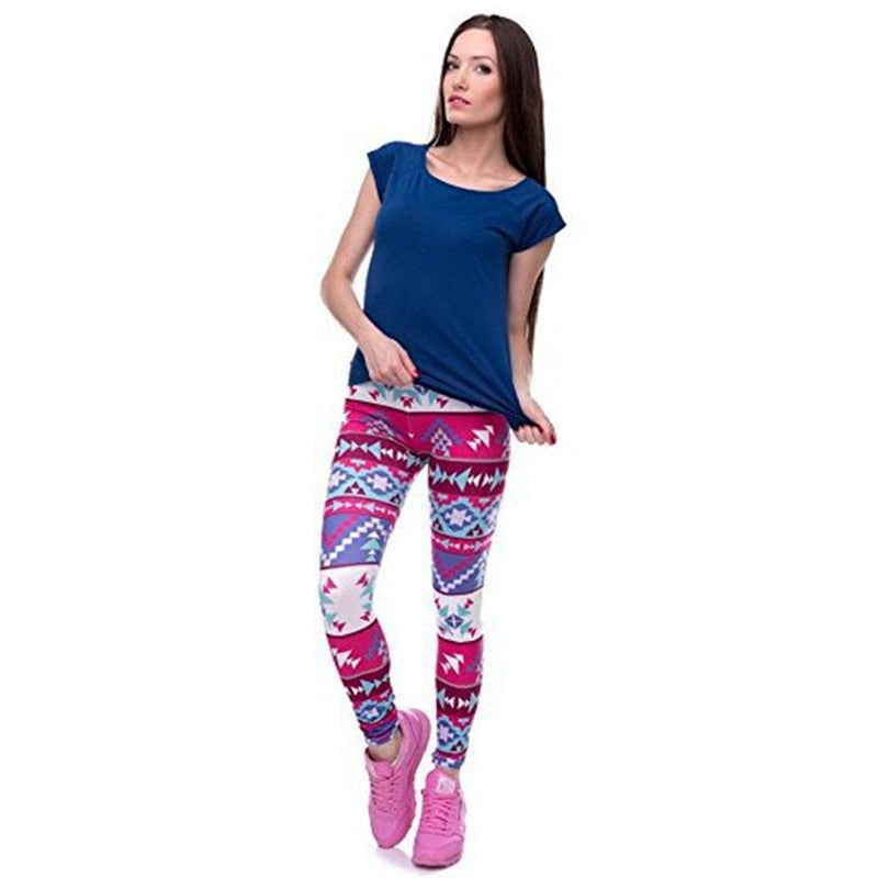Ombre Colorful Print Leggings-Legletic