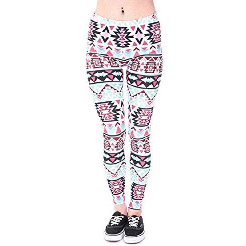 Fitness Fashion Colorful Print Leggings-Legletic