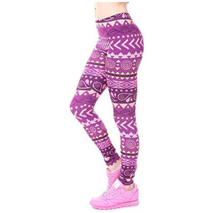 Fashion Ombre Colorful Print Leggings-Legletic