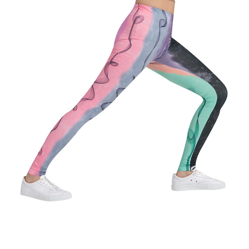 Smoky Shades Colorful Print Leggings-Legletic