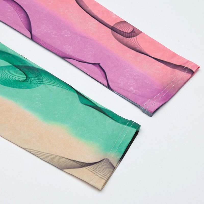 Smoky Shades Colorful Print Leggings-Legletic