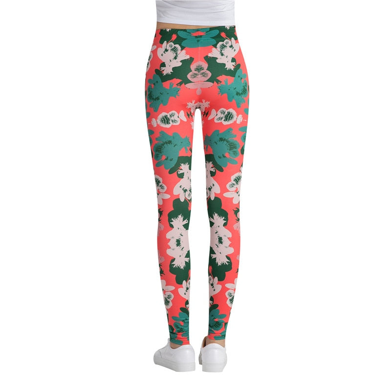 Green & Red Fitness Leggings-Legletic