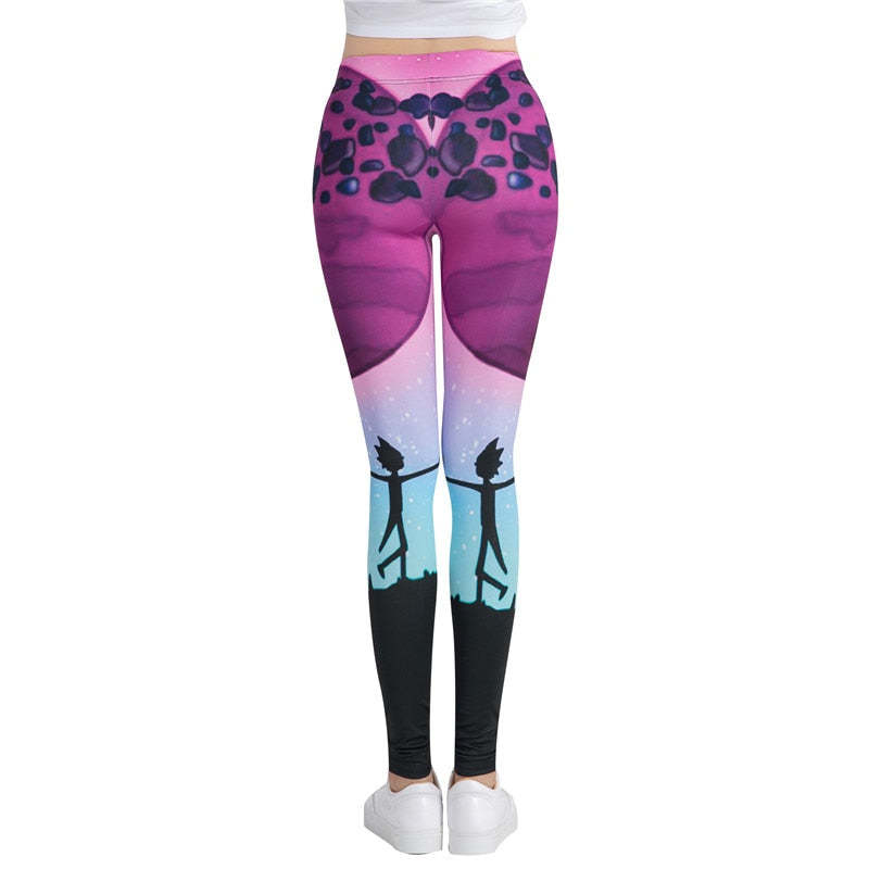 Beautiful Night Sky Printed Leggings-Legletic
