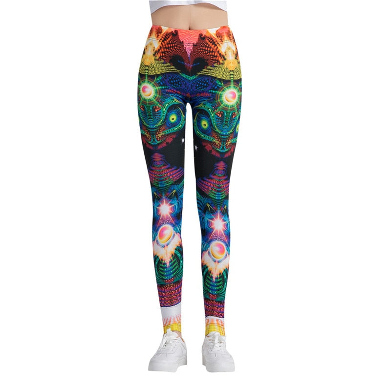 Multicolor Printed Leggings-Legletic