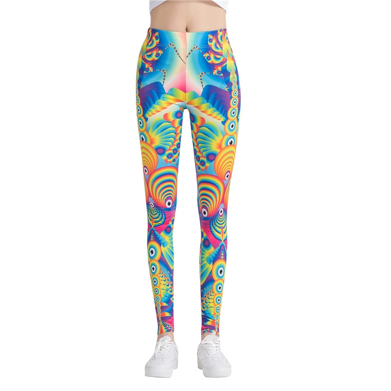 Multicolor Spiral Leggings-Legletic