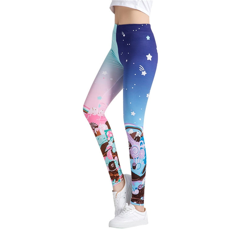 Candy Land Printed Leggings-Legletic