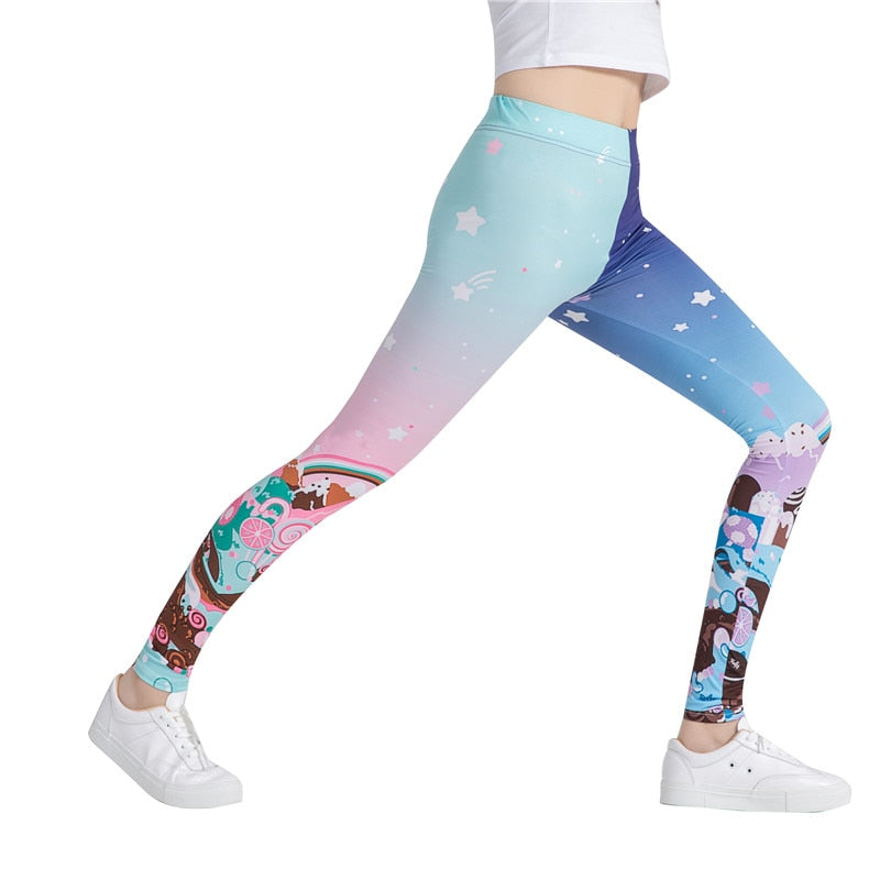 Candy Land Printed Leggings-Legletic
