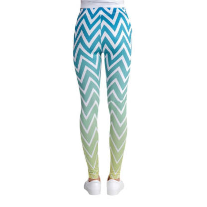 Colorful Zigzag Printed Leggings-Legletic
