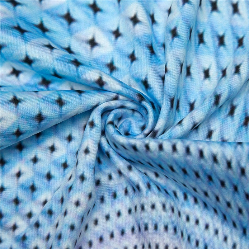 Twisted Blues Colorful Print Leggings-Legletic