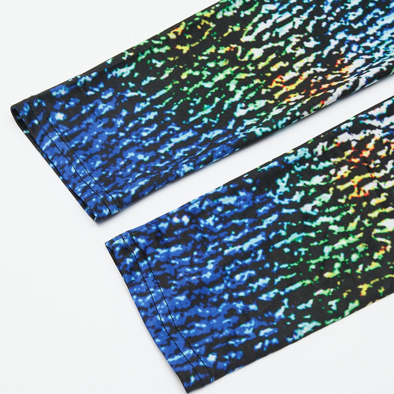 Rock Design Colorful Print Leggings-Legletic