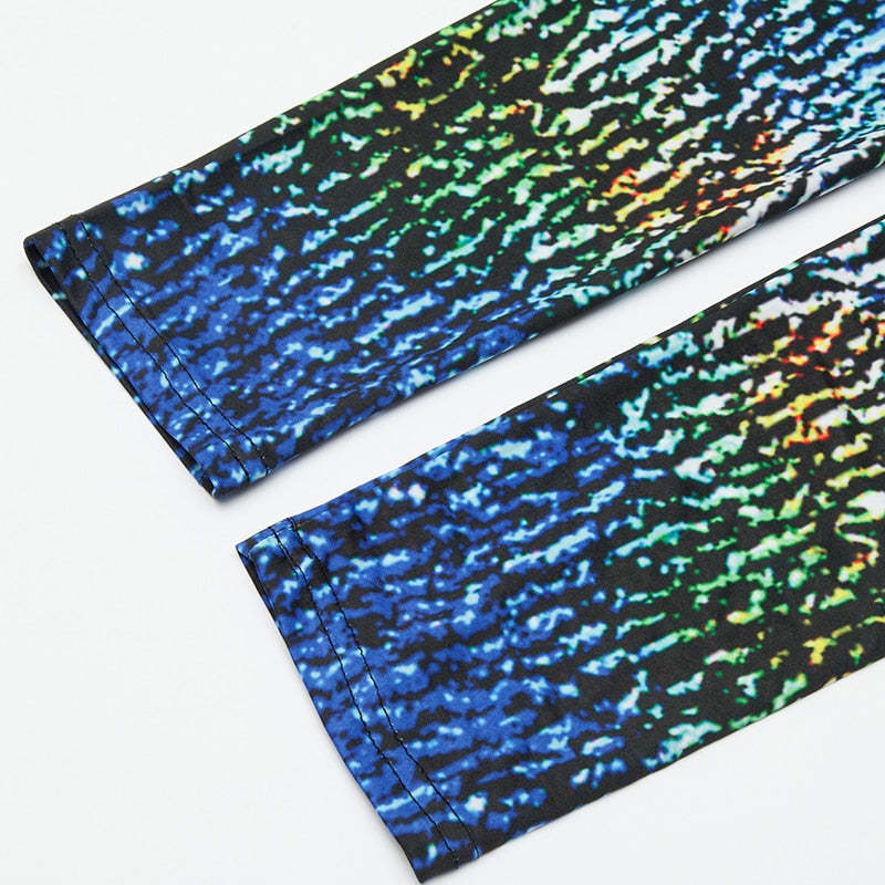 Rock Design Colorful Print Leggings-Legletic