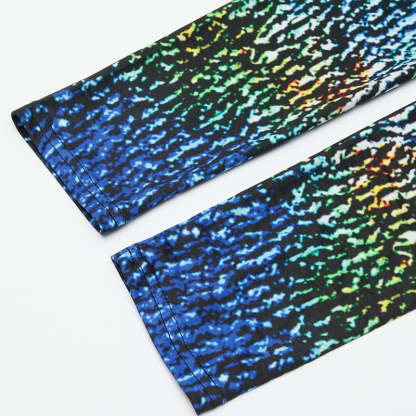 Rock Design Colorful Print Leggings-Legletic