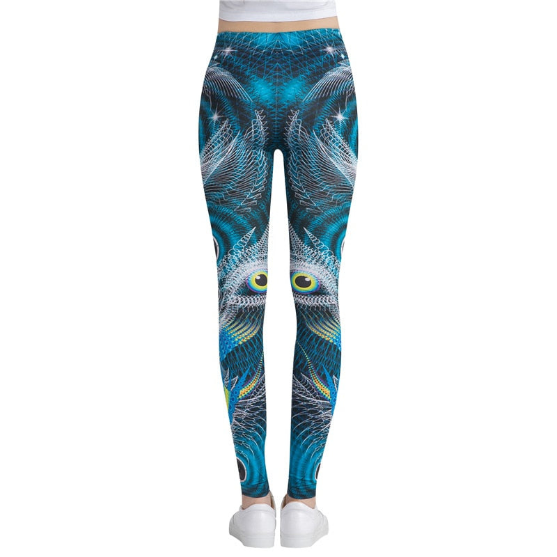 Fitness Stretchy Colorful Print Leggings-Legletic