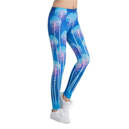 Mushroom Colorful Print Leggings-Legletic