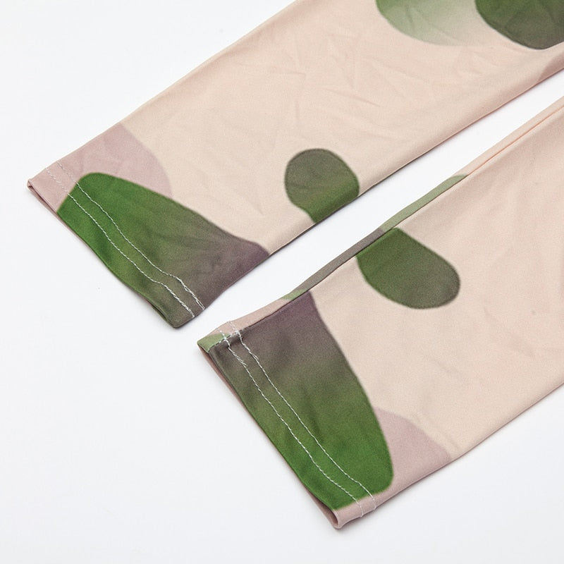 Camouflage Colorful Print Leggings-Legletic