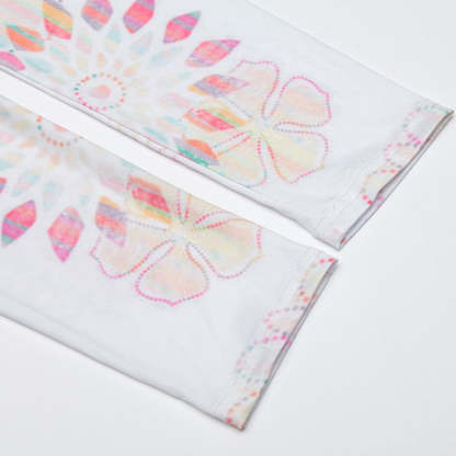 Snowflake Colorful Print Leggings-Legletic