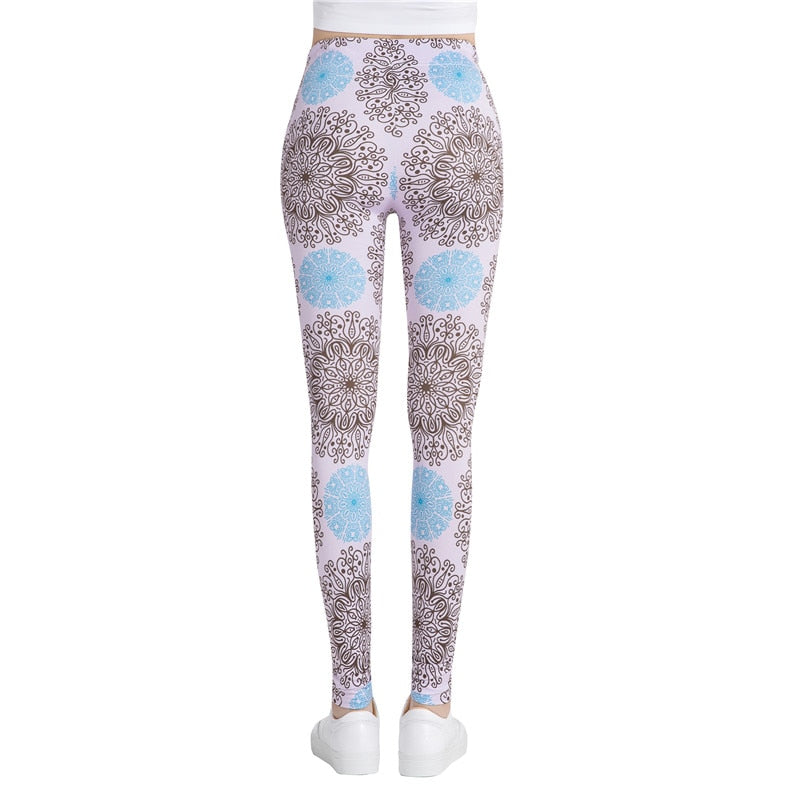 3D Printed Fitness Colorful Print Leggings-Legletic