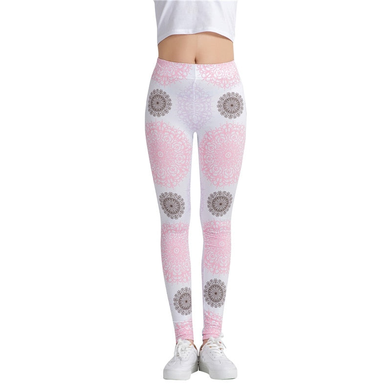 Trouser Female Colorful Print Leggings-Legletic