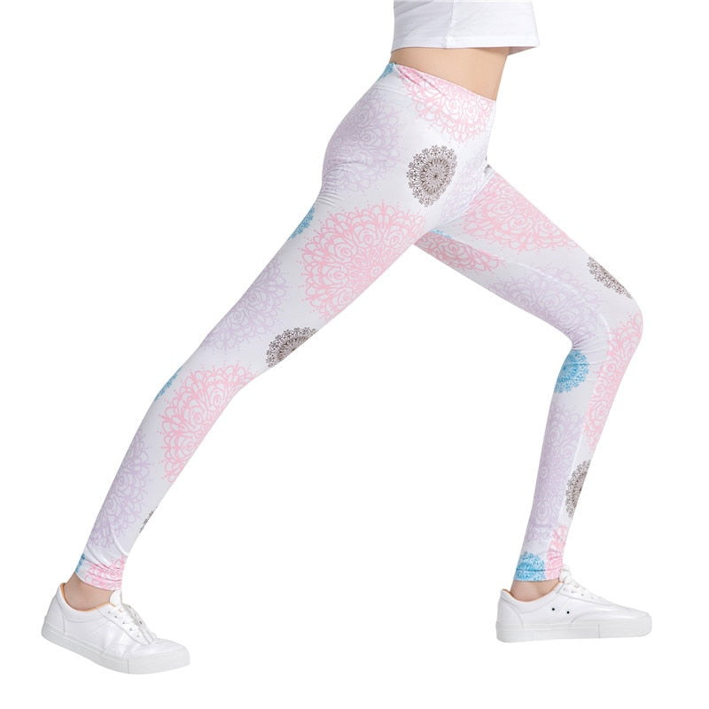 Trouser Female Colorful Print Leggings-Legletic