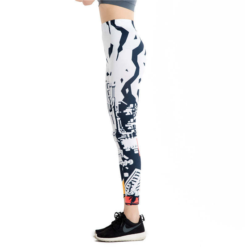 Abstract Geometry Printed Leggings-Legletic
