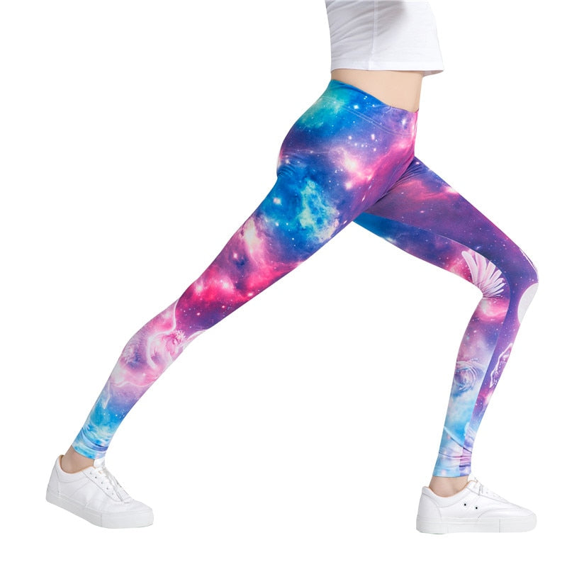 Star Space Galaxy Colorful Print Leggings-LegleticStar Space Galaxy Colorful Print Leggings - Image 5