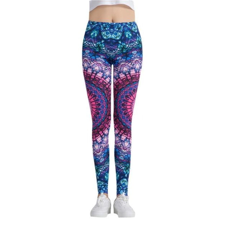 Space Galaxy Colorful Print Leggings-Legletic