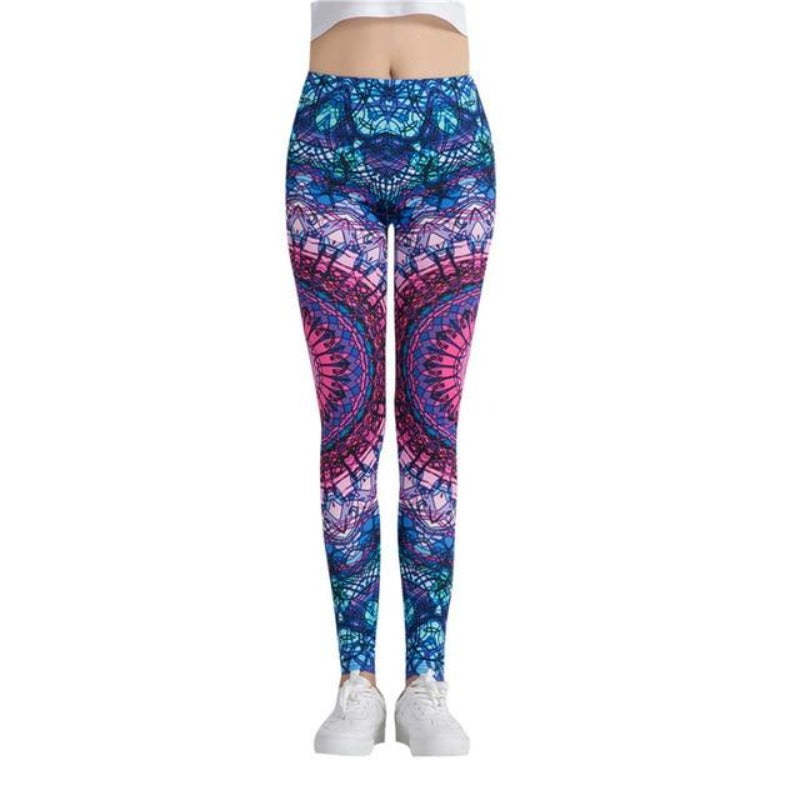 Space Galaxy Colorful Print Leggings-Legletic