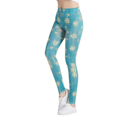 Abstract Printed Leggings-Legletic