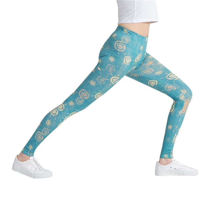 Abstract Printed Leggings-Legletic