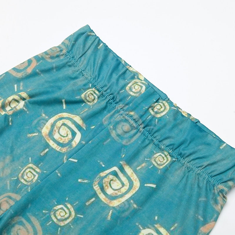 Abstract Printed Leggings-Legletic