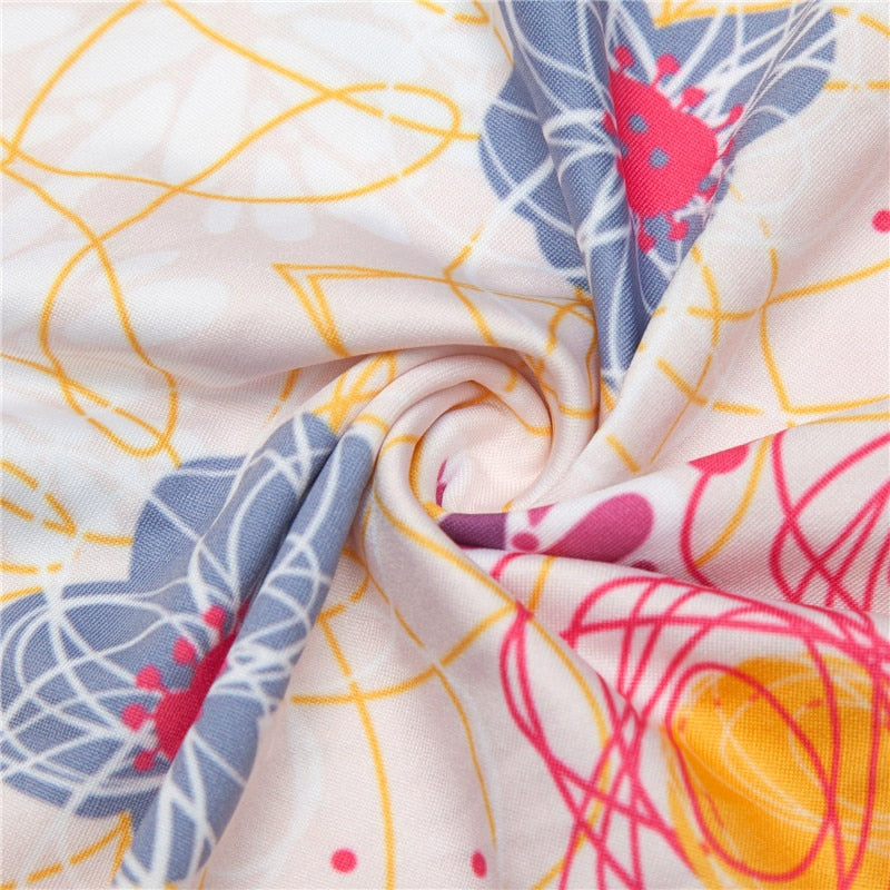 Abstract Pink Nature Leggings-Legletic