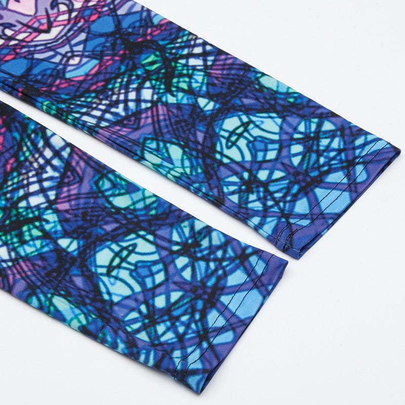 Space Galaxy Colorful Print Leggings-Legletic