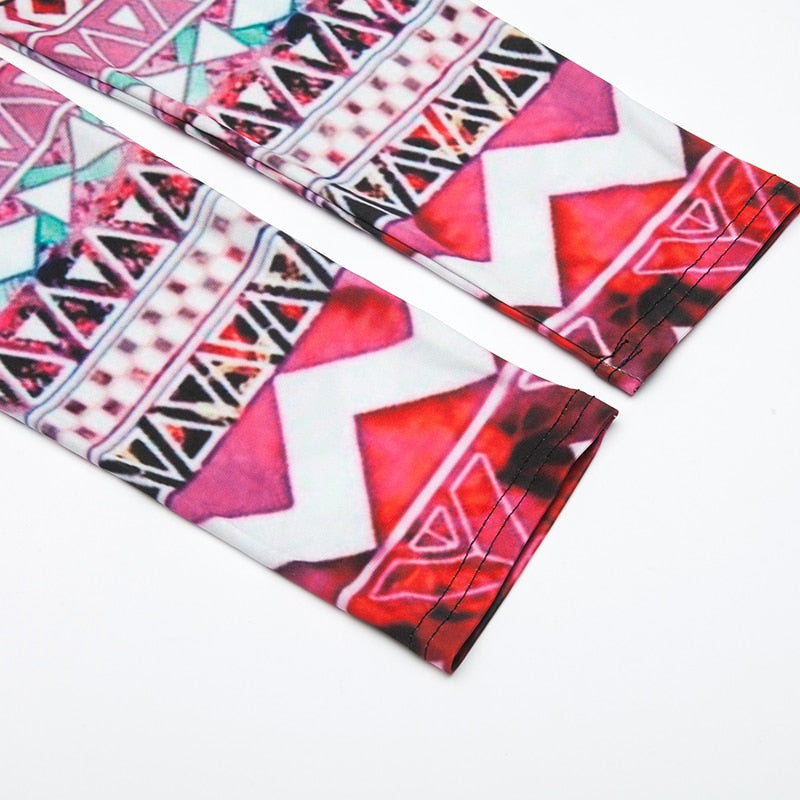 High Waisted Colorful Patterns Print Leggings-LegleticHigh Waisted Colorful Patterns Print Leggings - Image 4