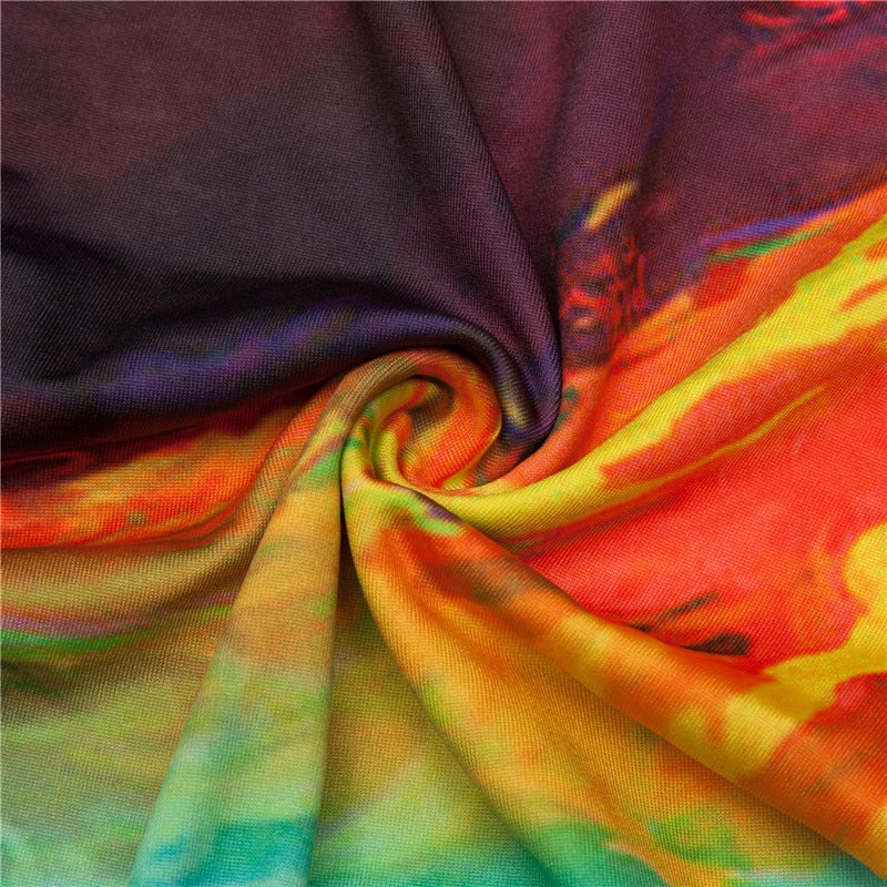 Hot Lava Colorful Print Leggings-Legletic